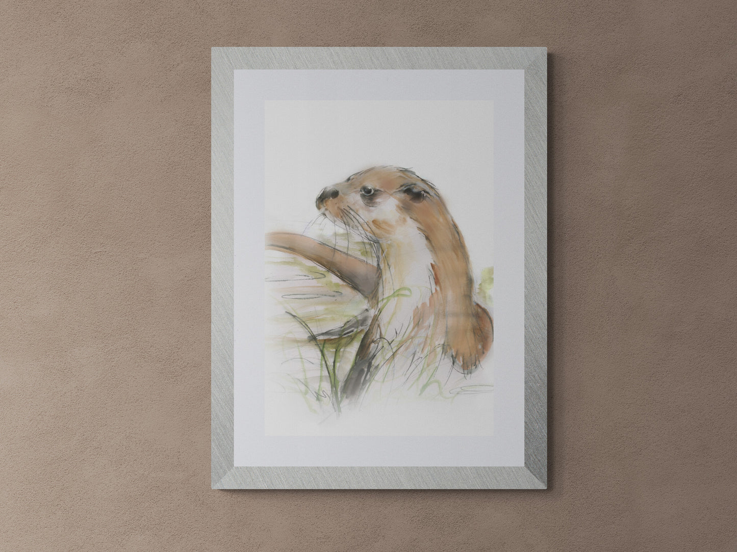 Framed Print Oakley the Otter image 2