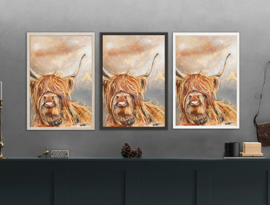 Limited Edition Canvas Print Duncan the Highland Cow image 1