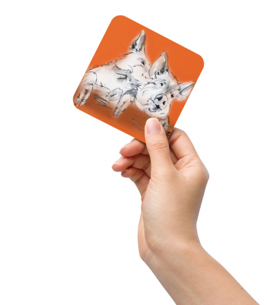 4 Coasters David and Victoria image 1