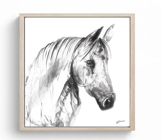 Limited Edition Square Canvas Print Emma the Horse image 1