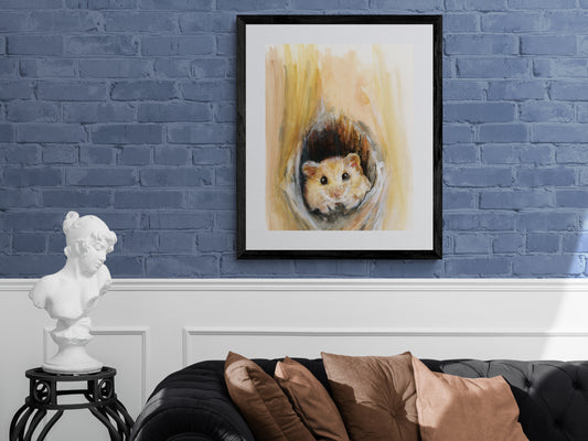 Framed Print Lewis the Dormouse image 1