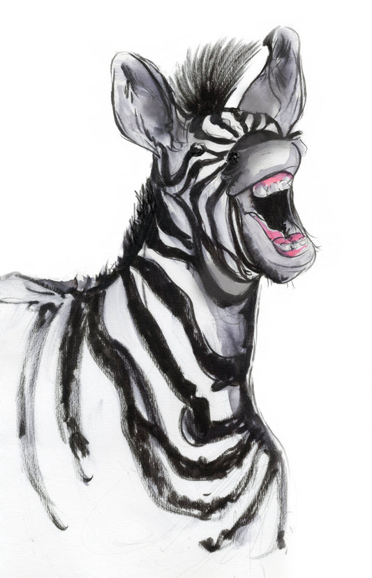 Framed Print Stripe the Zebra image 1