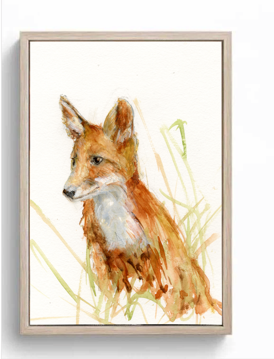 Limited Edition Framed Canvas Wall Art Oliver the Fox image 1
