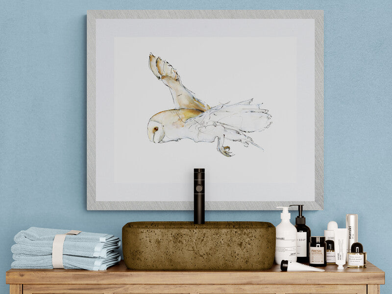Framed Print Flight of the Barn Owl 1 image 2