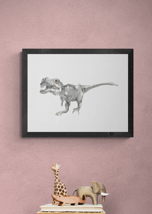 Framed Print Trevor the T-Rex image 2