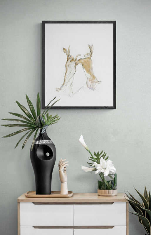 Framed Print Chris and Ben the Boxing Hares image 2