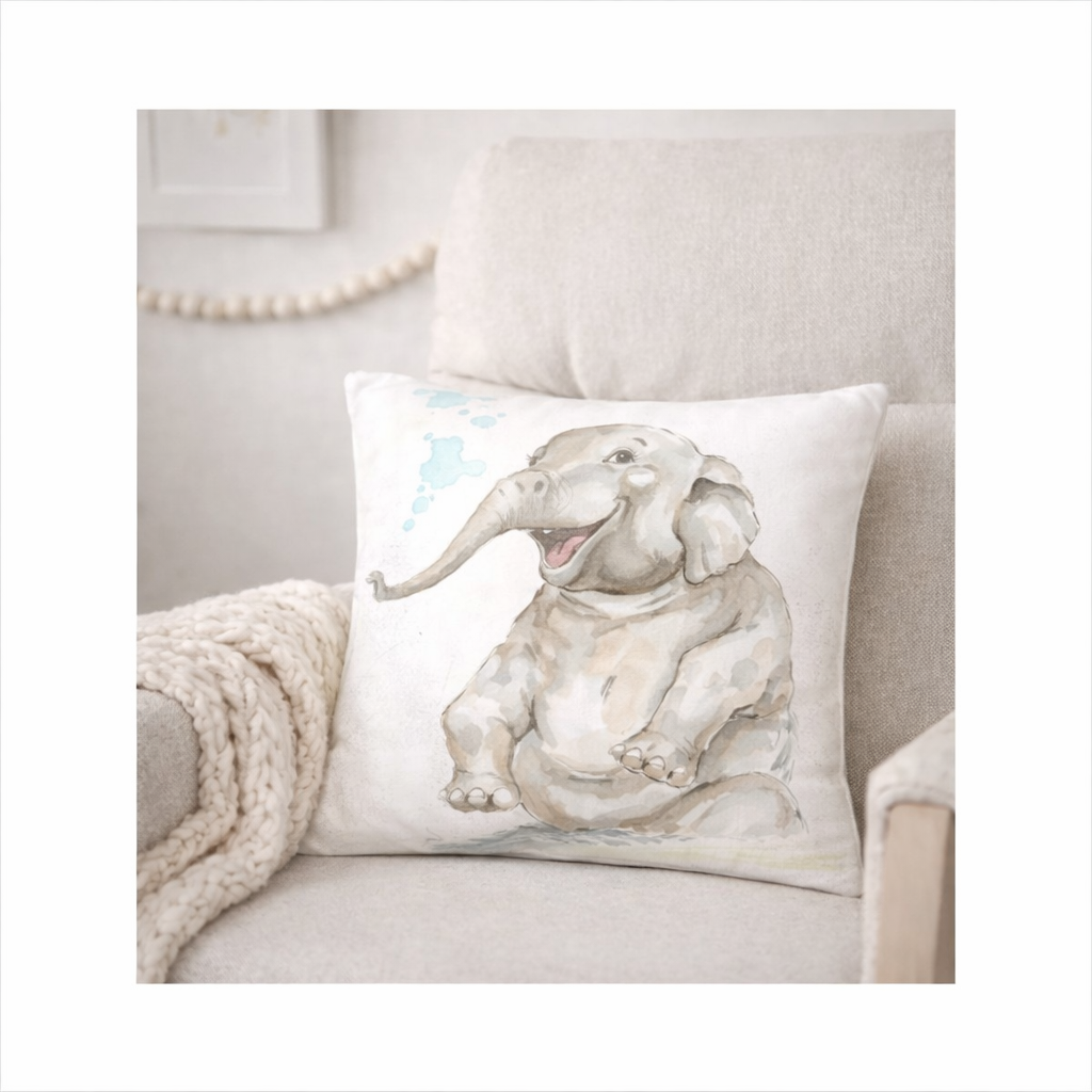 Baby Elephant Nursery Cushion