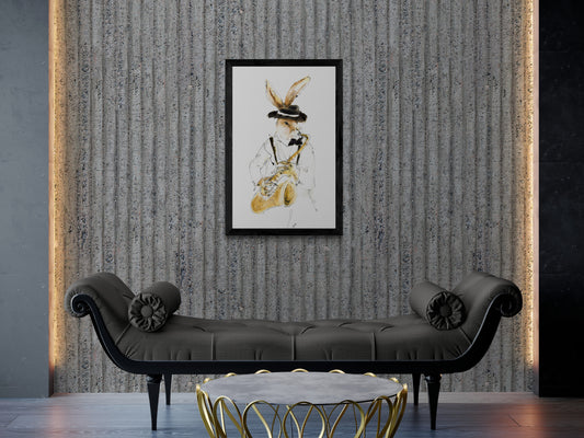 Limited Edition Canvas Print of Sonny the Saxophonist image 1