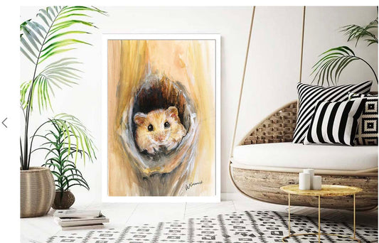 Limited Edition Canvas Print Lewis the Dormouse image 1