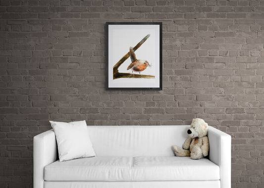 Framed Print Ricky the Robin image 2