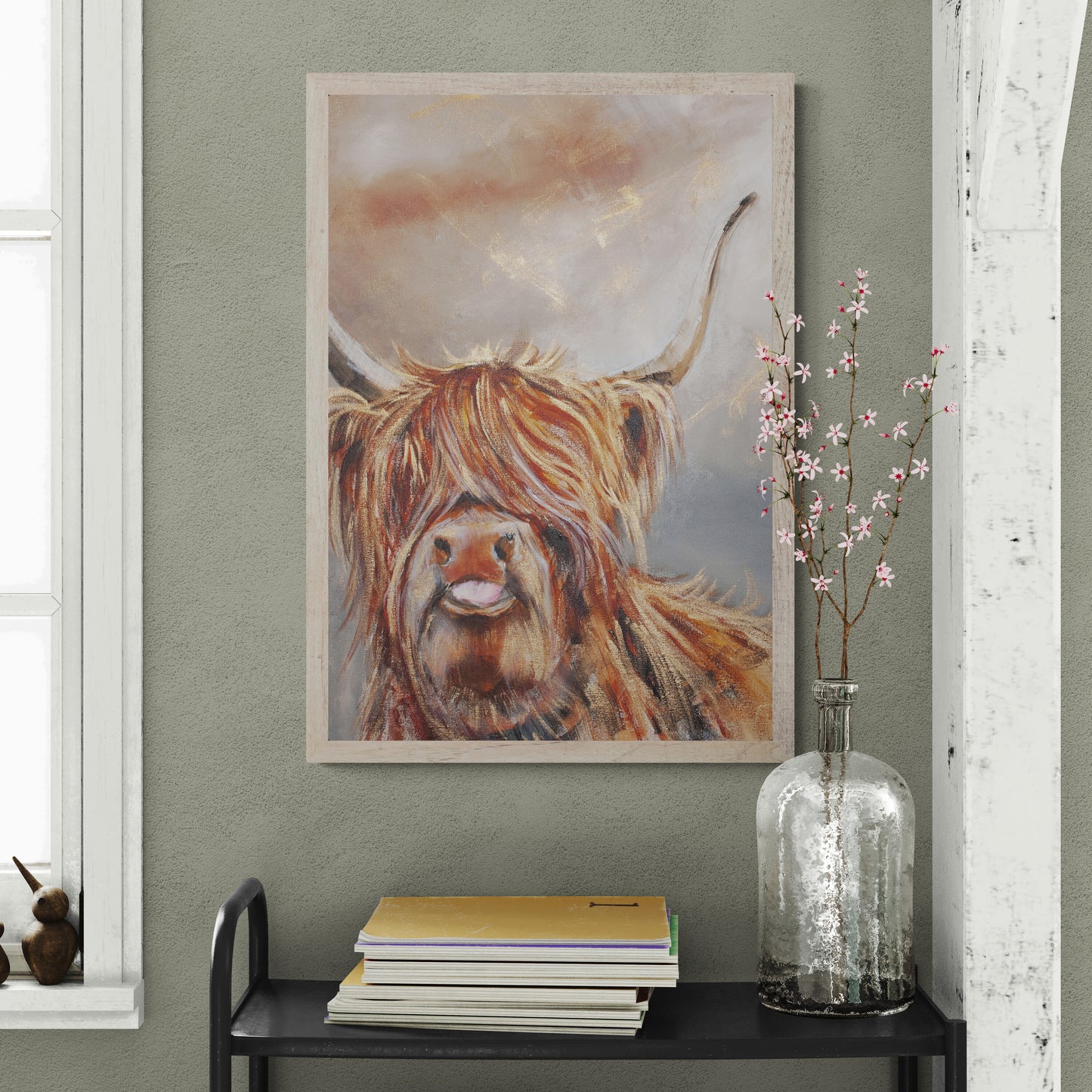 Framed Canvas Duncan the Highland Cow