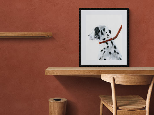 Framed Print Patch the Dalmation Dog image 2