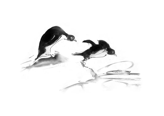 Framed Print Penguins Betty & Mojo image 1