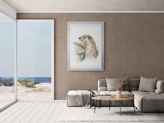 Framed Print Oakley the Otter image 1