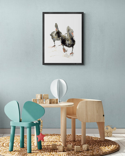 Framed Print Mike and Molly the Geese image 2