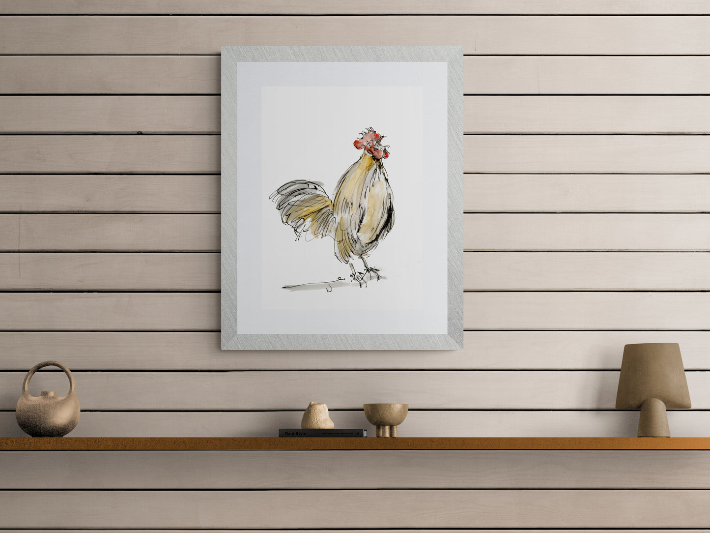 Framed Print Gregory the Cockerel image 2