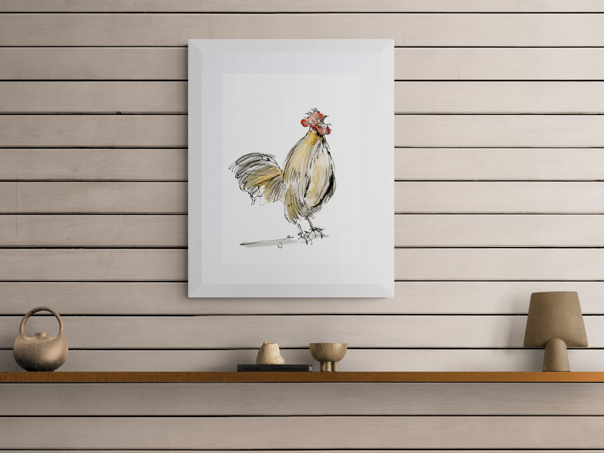 Framed Print Gregory the Cockerel image 3