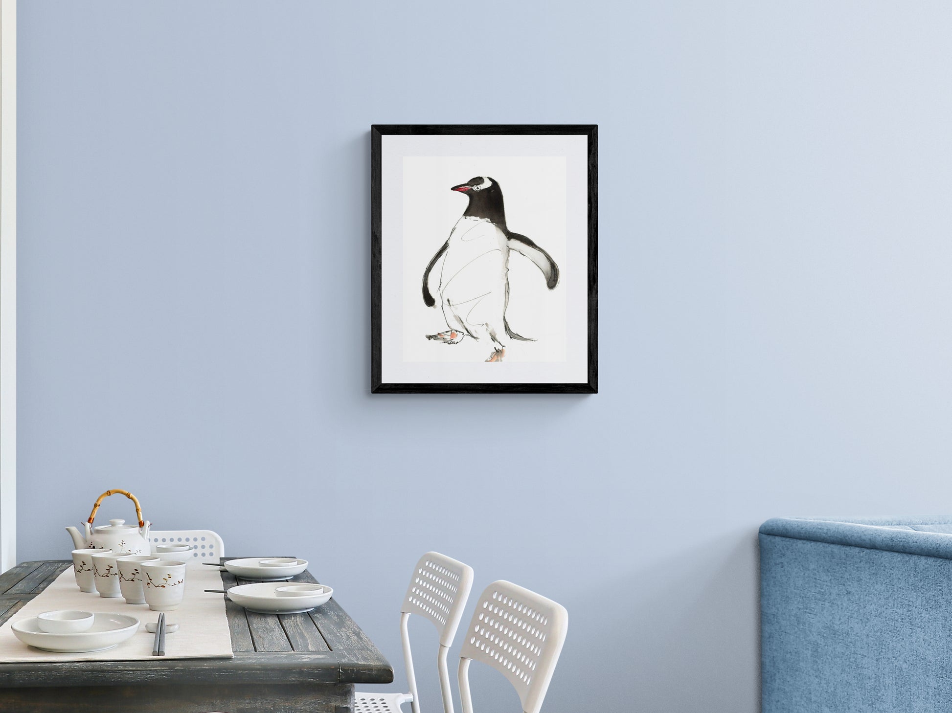 Framed Print Wheezy the Penguin image 0