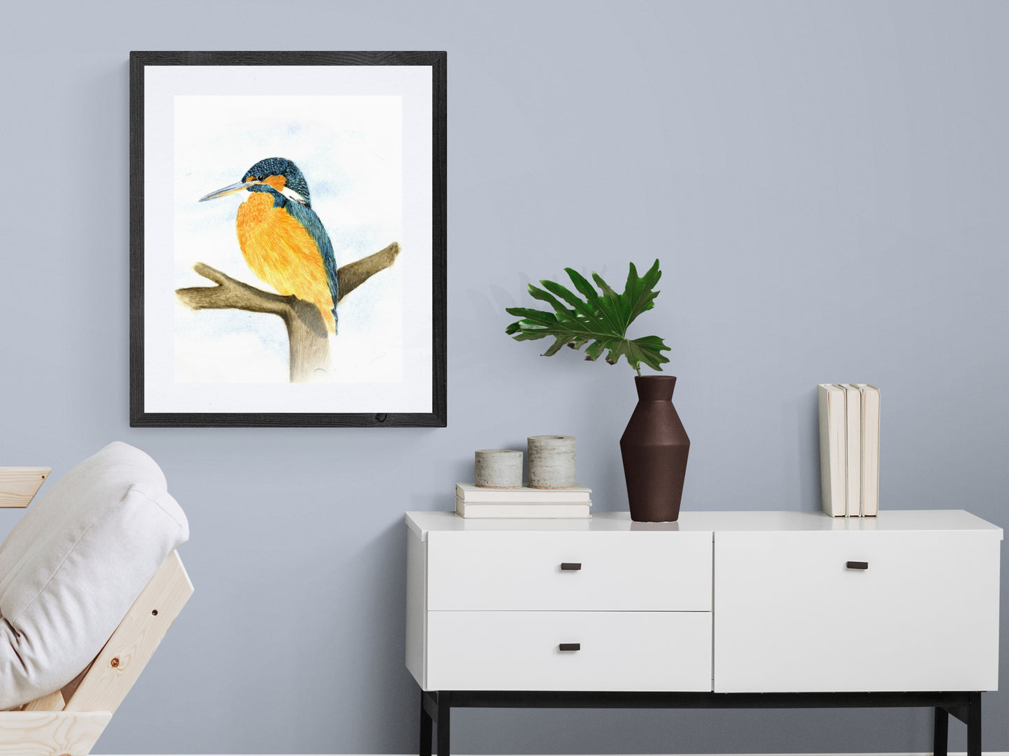 Framed Print Kenny the Kingfisher image 0