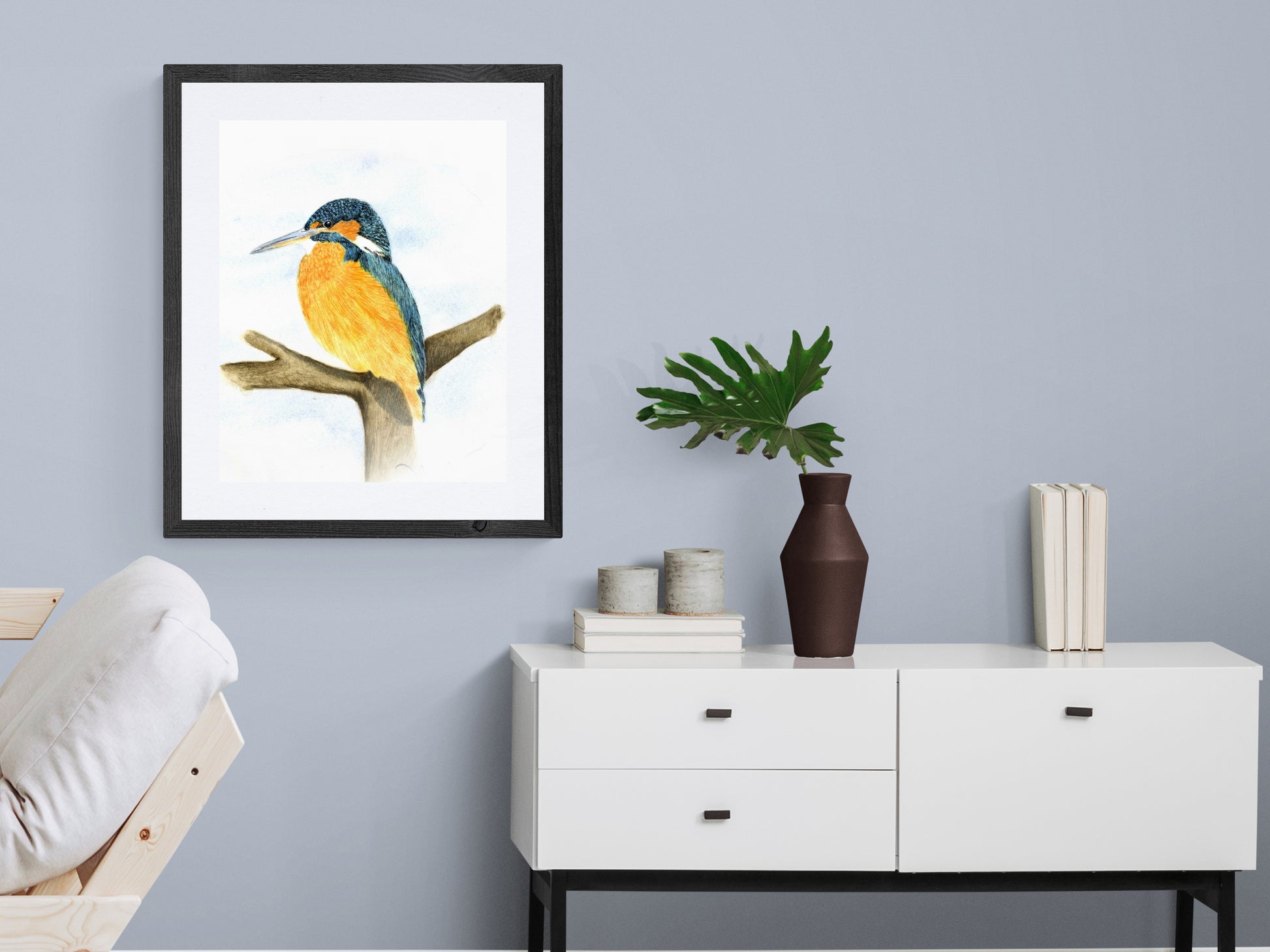 Framed Print Kenny the Kingfisher image 0