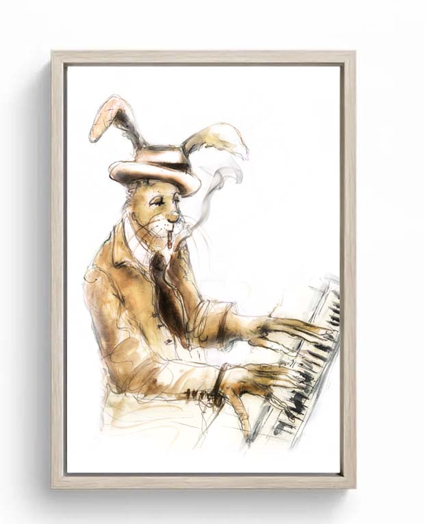Limited Edition Canvas Print Erroll Jazz Pianist image 2