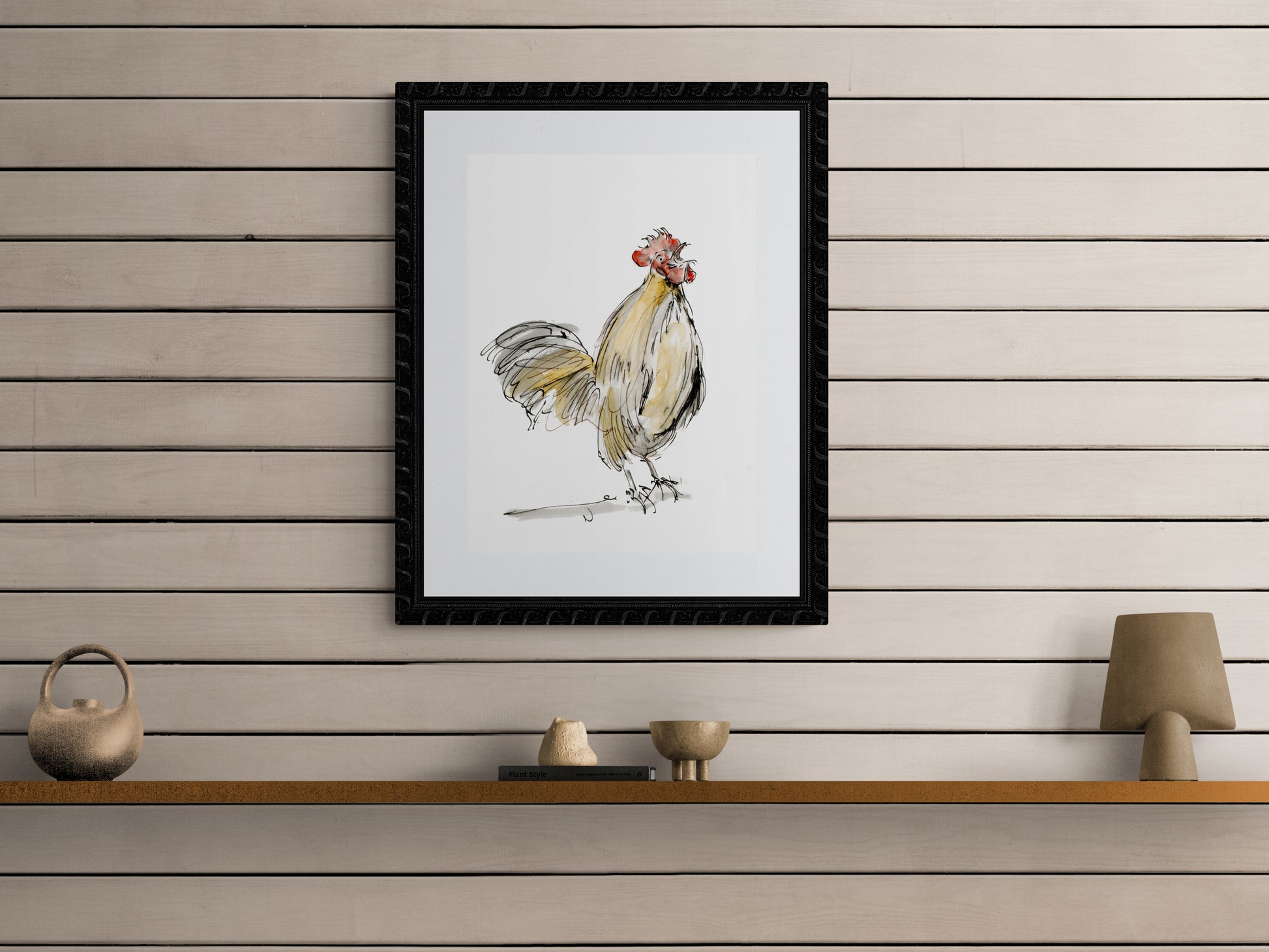 Framed Print Gregory the Cockerel image 0