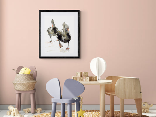 Framed Print Mike and Molly the Geese image 0