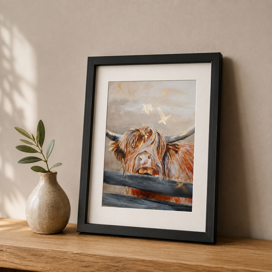 Framed Print Gordon the Highland Cow