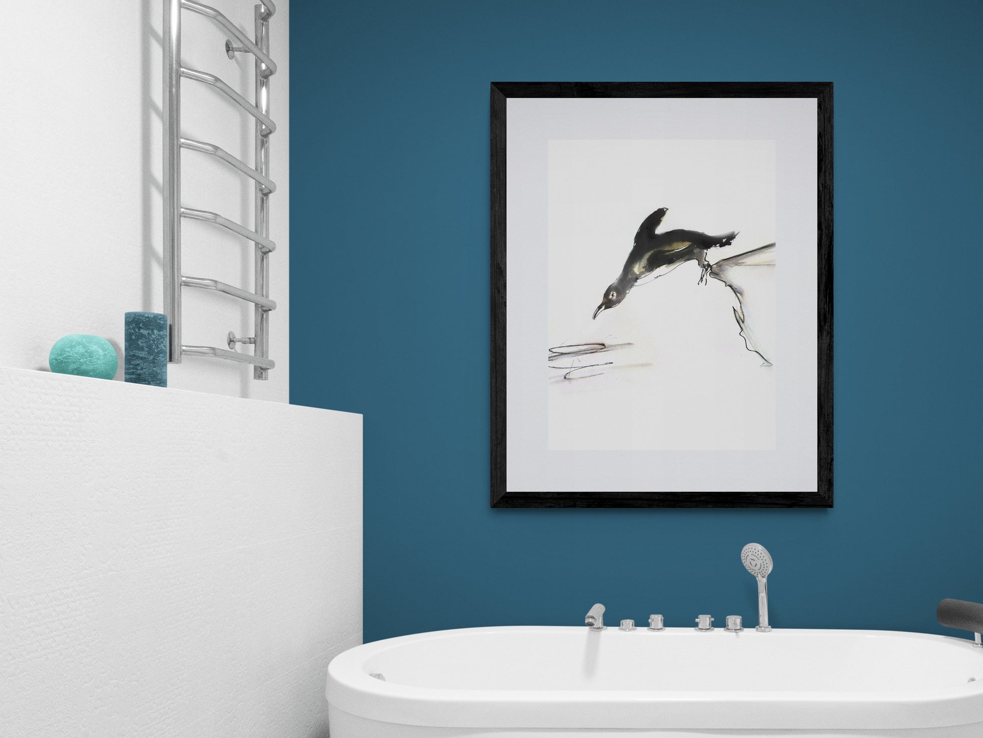 Framed Print Penguin Mark image 0