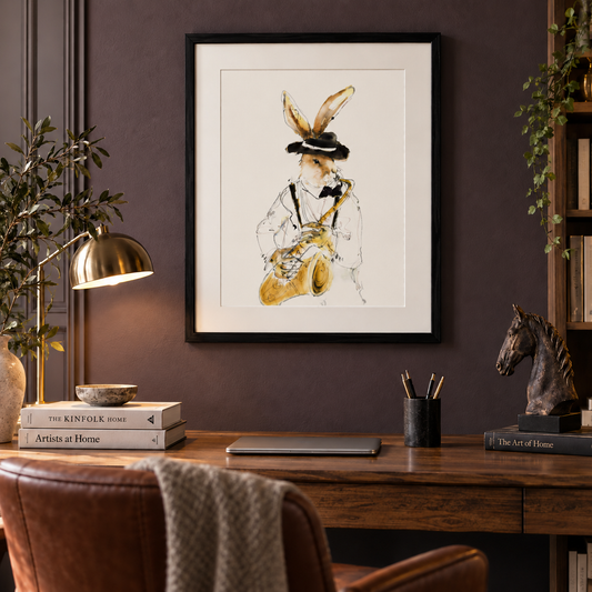 Sonny the Saxophonist – Framed Fine Art Print