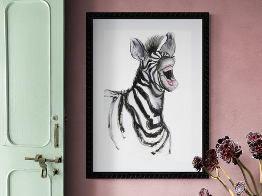 Framed Print Stripe the Zebra image 0