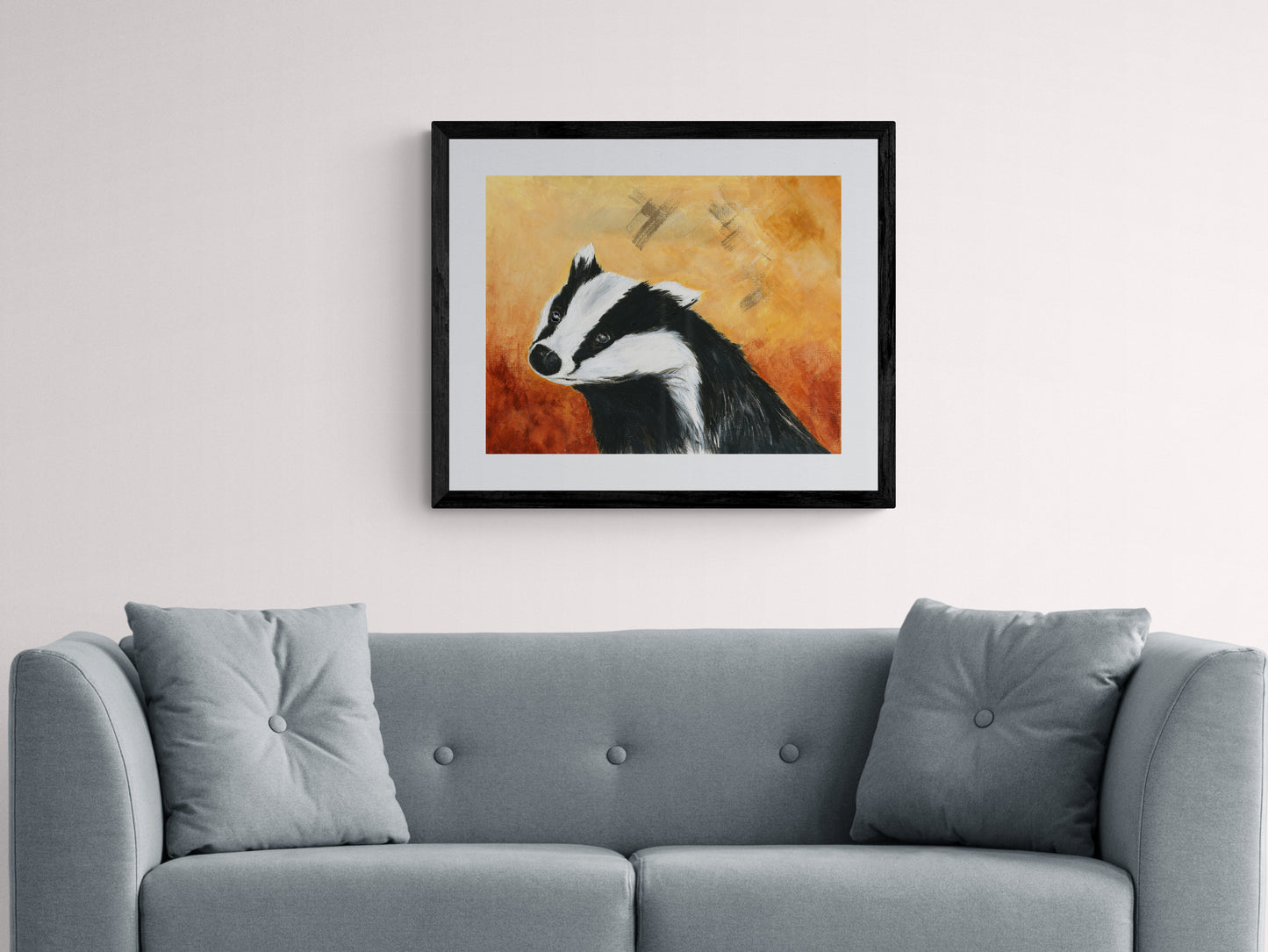 Framed Print Digger the Badger image 0