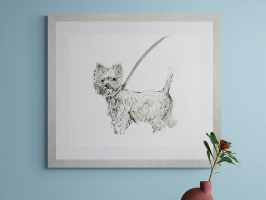 Framed Print of Norman the Westland Terrier image 0