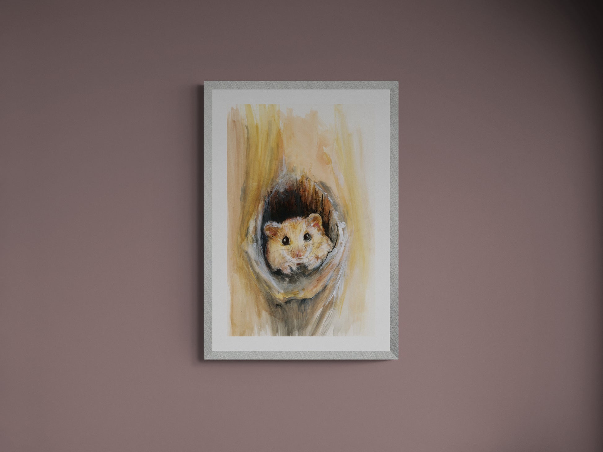 Framed Print Lewis the Dormouse image 3