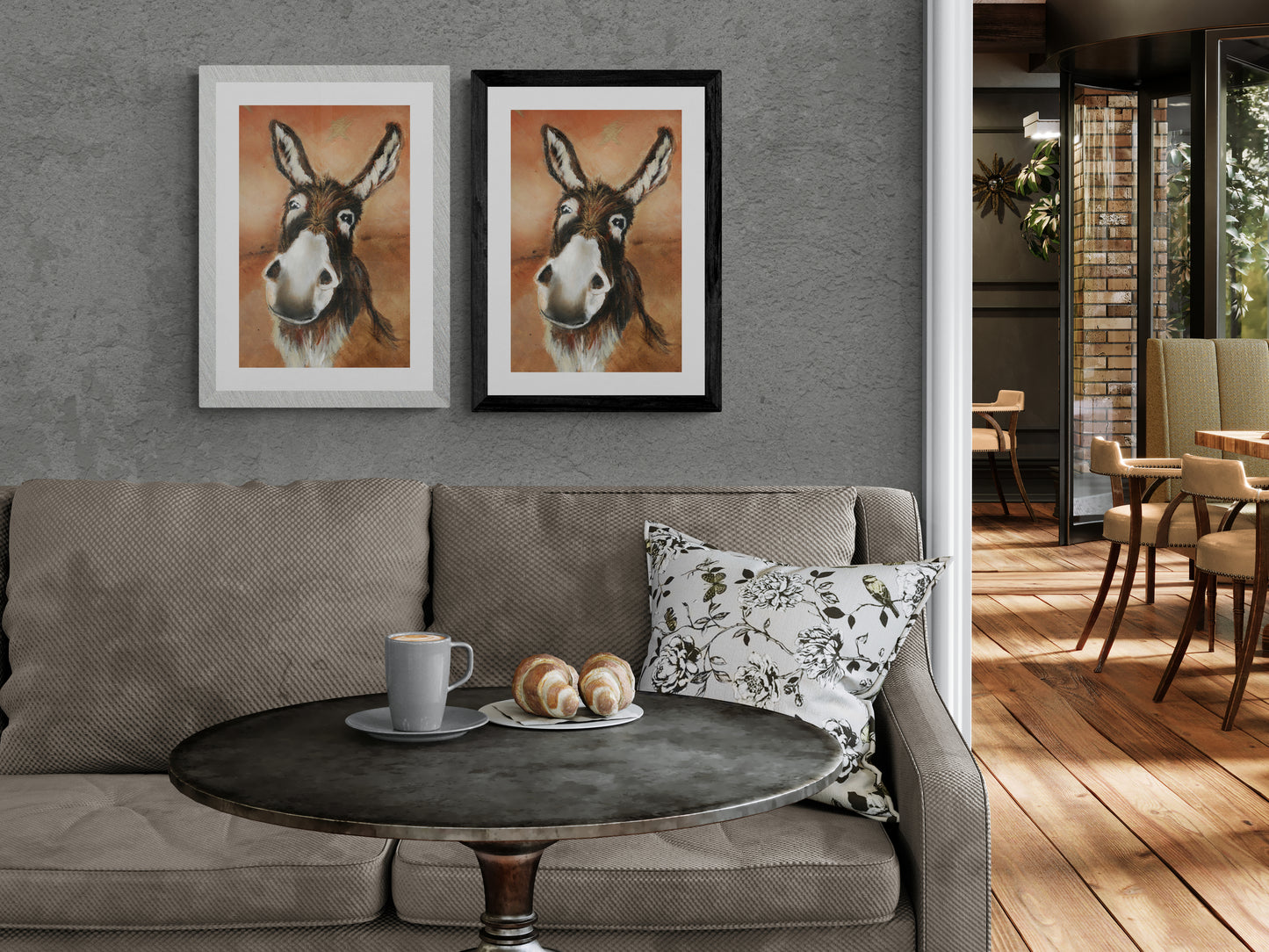 Framed Print Dudley the Donkey image 3