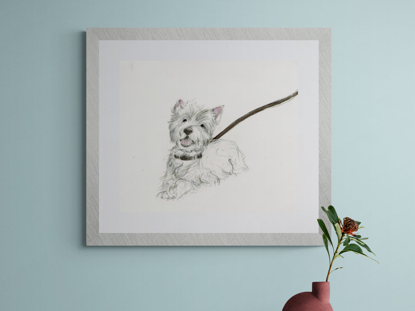 Framed Print of Miss Patsy the Westland Terrier image 0