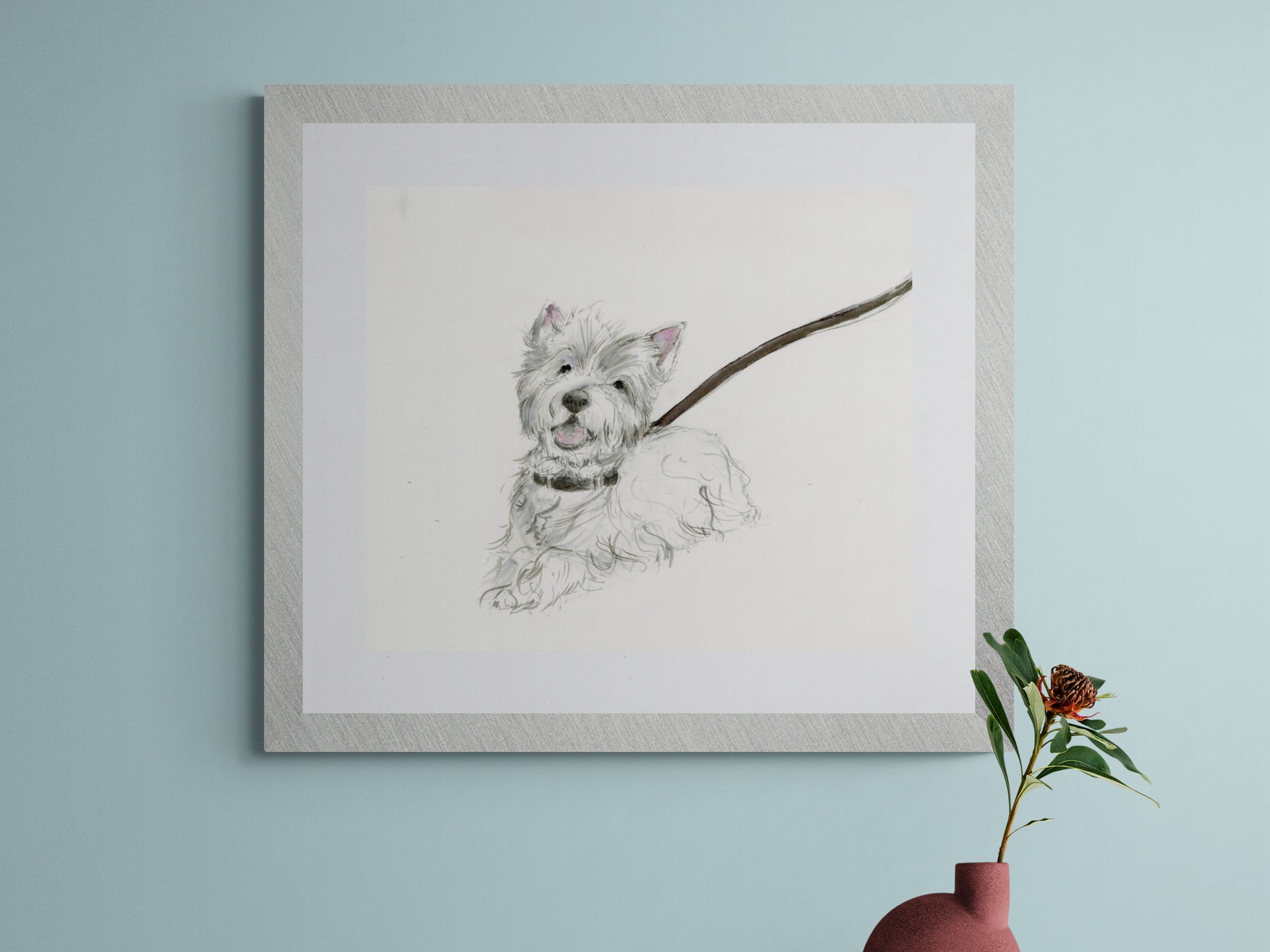 Framed Print of Miss Patsy the Westland Terrier image 0
