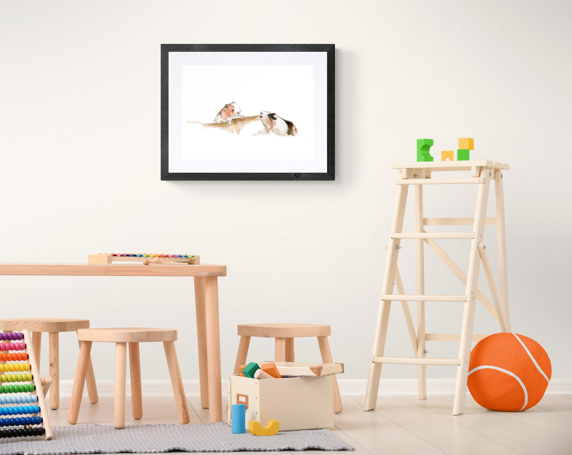 Framed Print Charlie and Lola the Guinea Pigs image 2