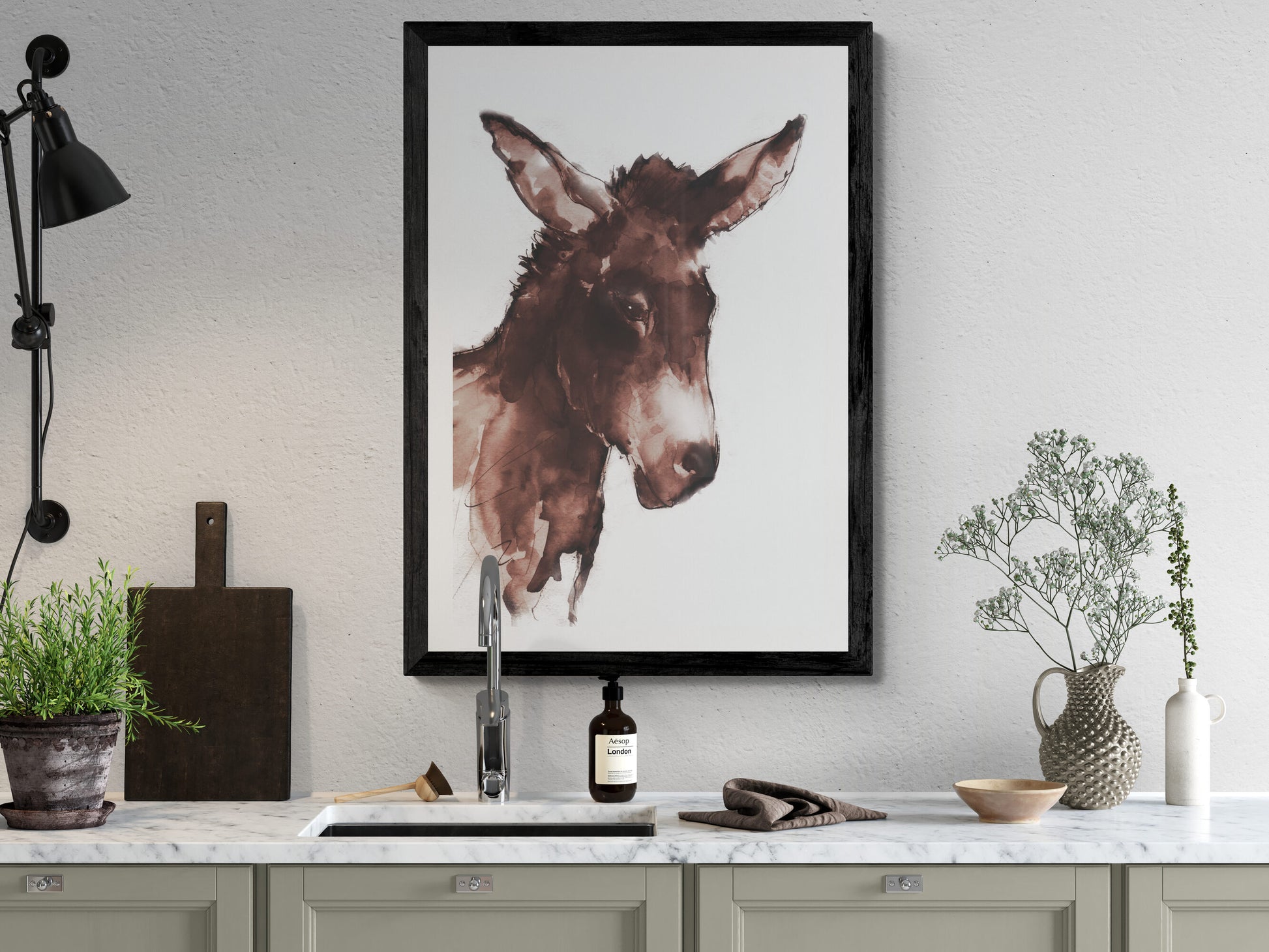 Brown Donkey new piece of art image 2