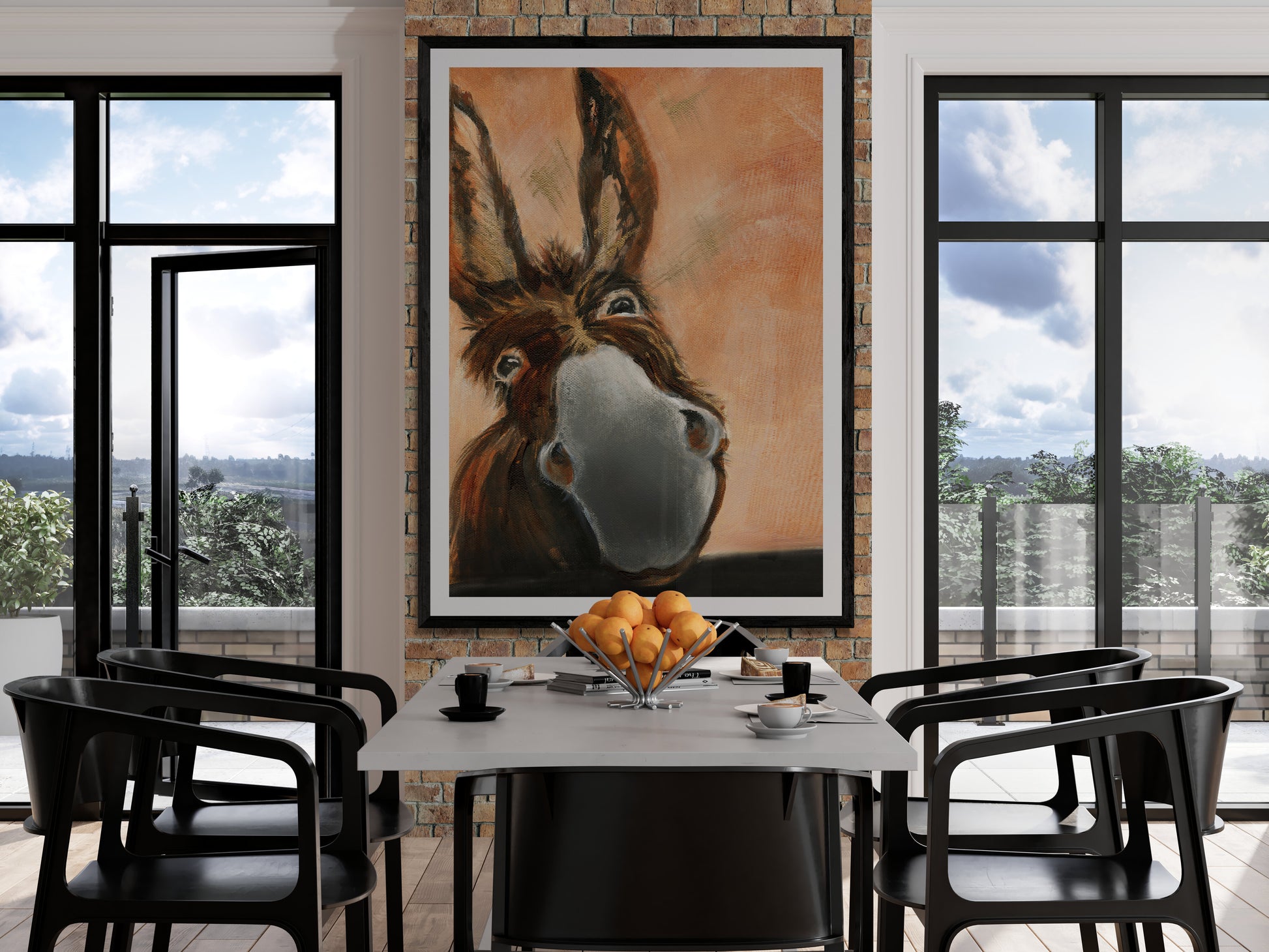 Framed Print Derek the Donkey image 0