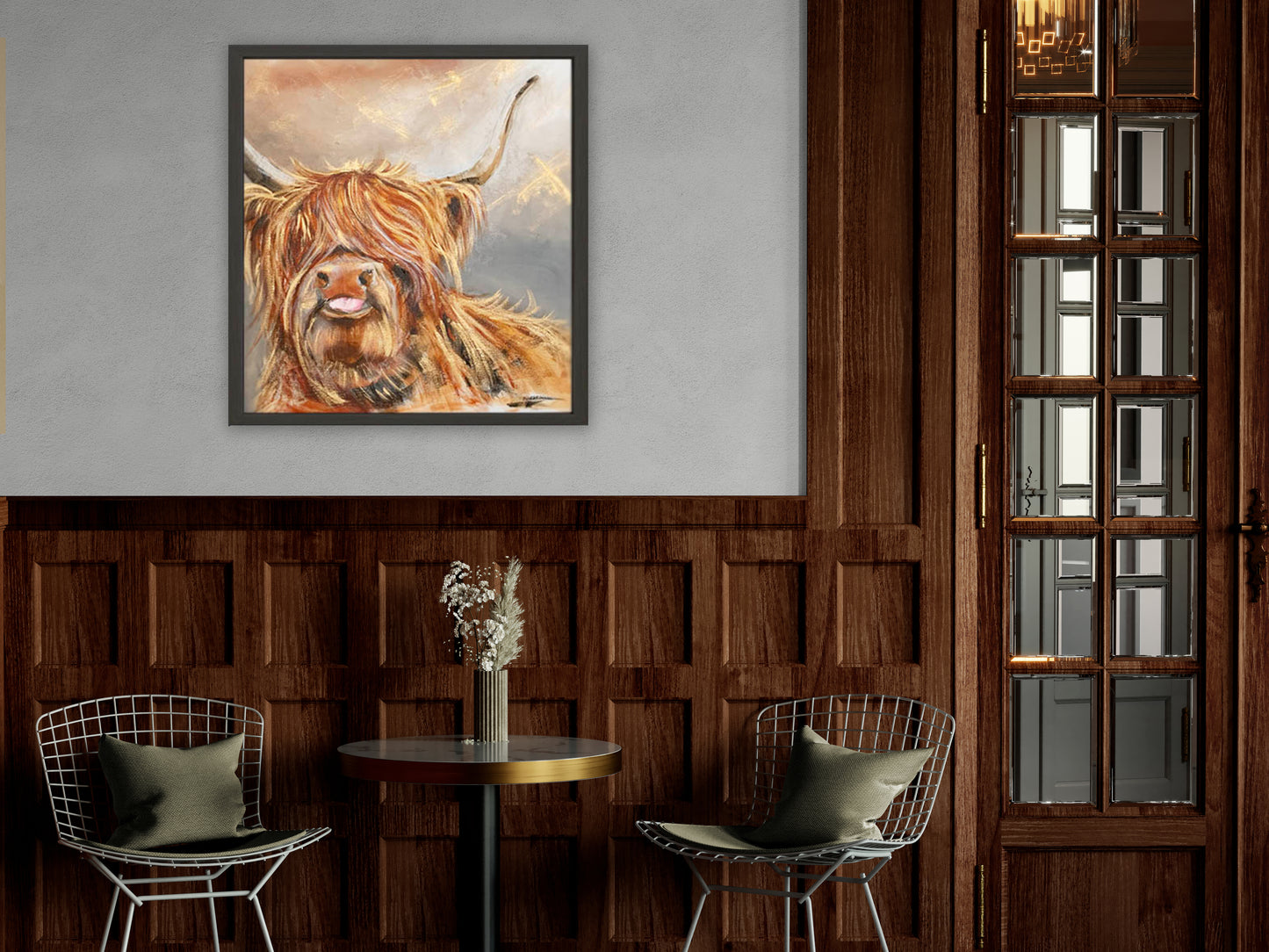 Limited Edition Canvas Print Duncan the Highland Cow image 0