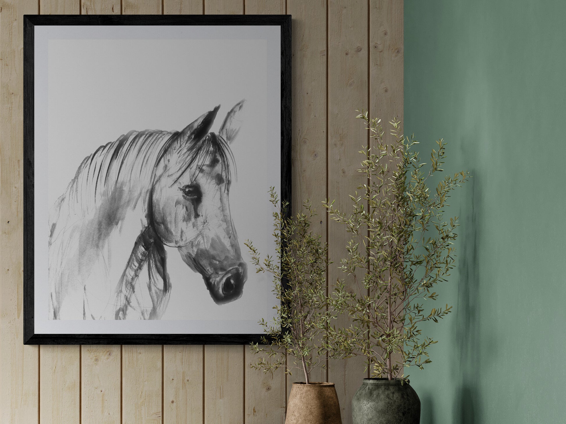 Framed Print Emma the Horse image 4
