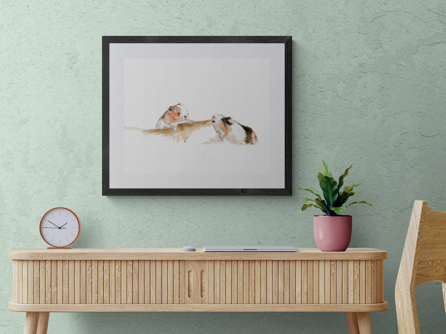 Framed Print Charlie and Lola the Guinea Pigs image 0