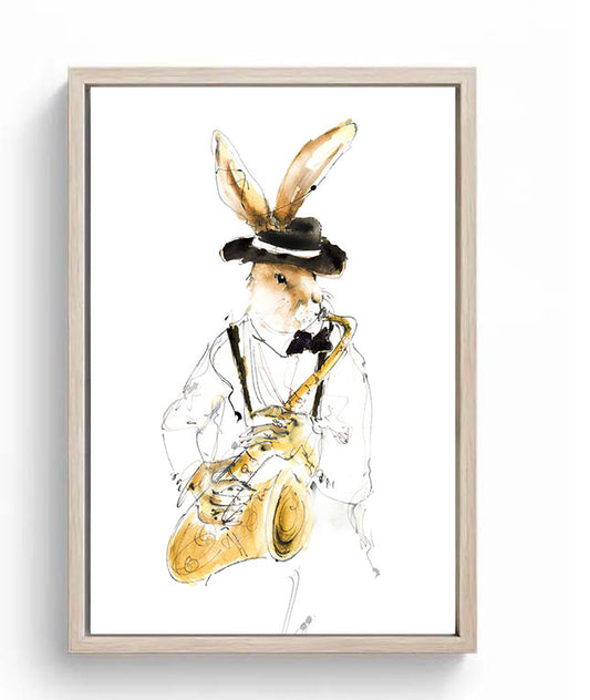 Limited Edition Canvas Print of Sonny the Saxophonist image 0