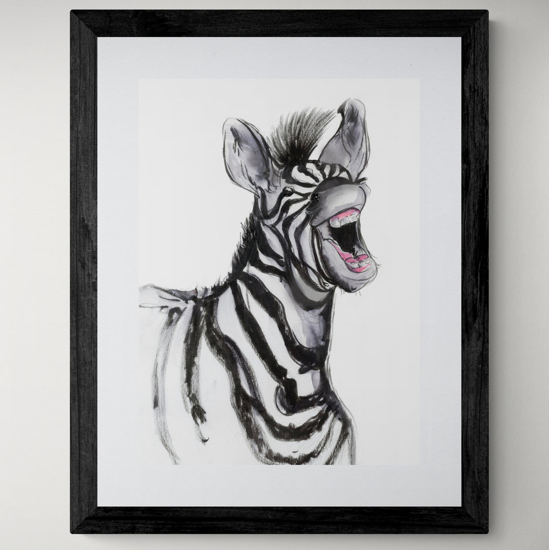 Framed Print Stripe the Zebra image 2