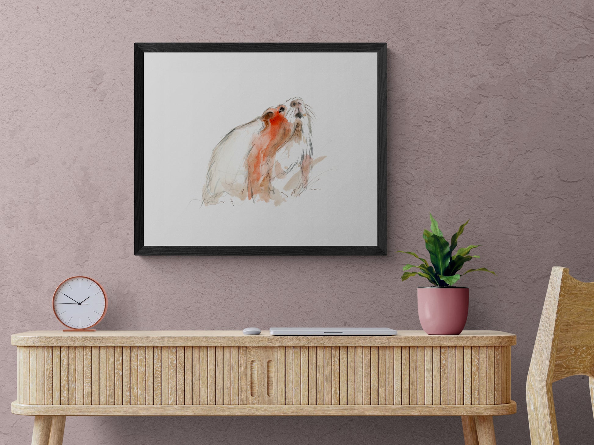 Framed Print Henry the Guinea Pig image 0