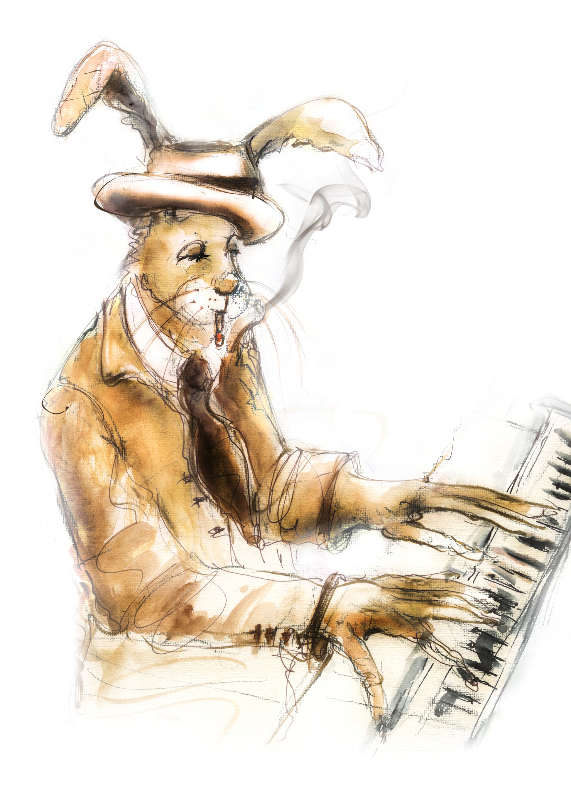 Limited Edition Canvas Print Erroll Jazz Pianist image 3