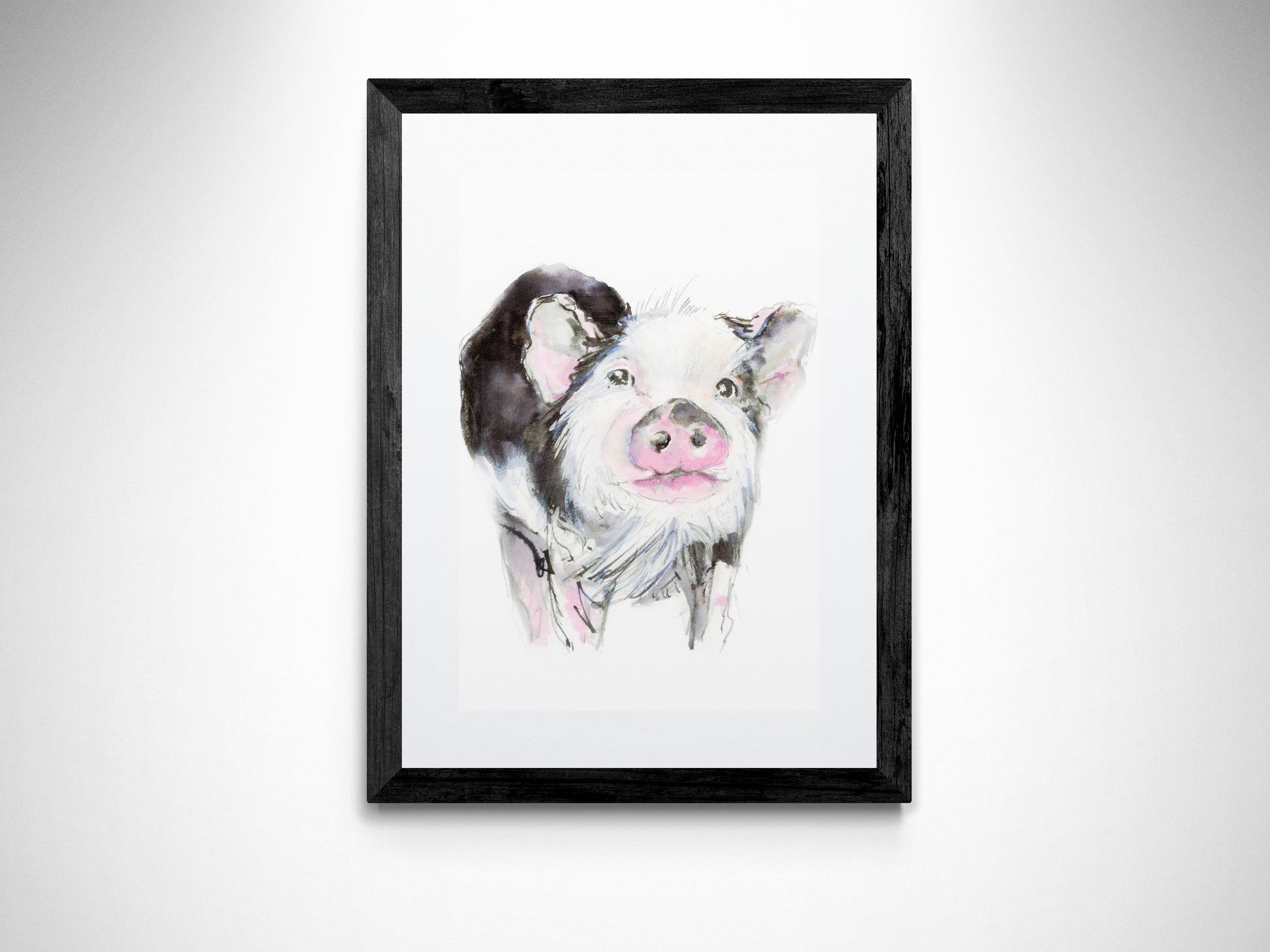 Framed Print Athena the Pig image 0