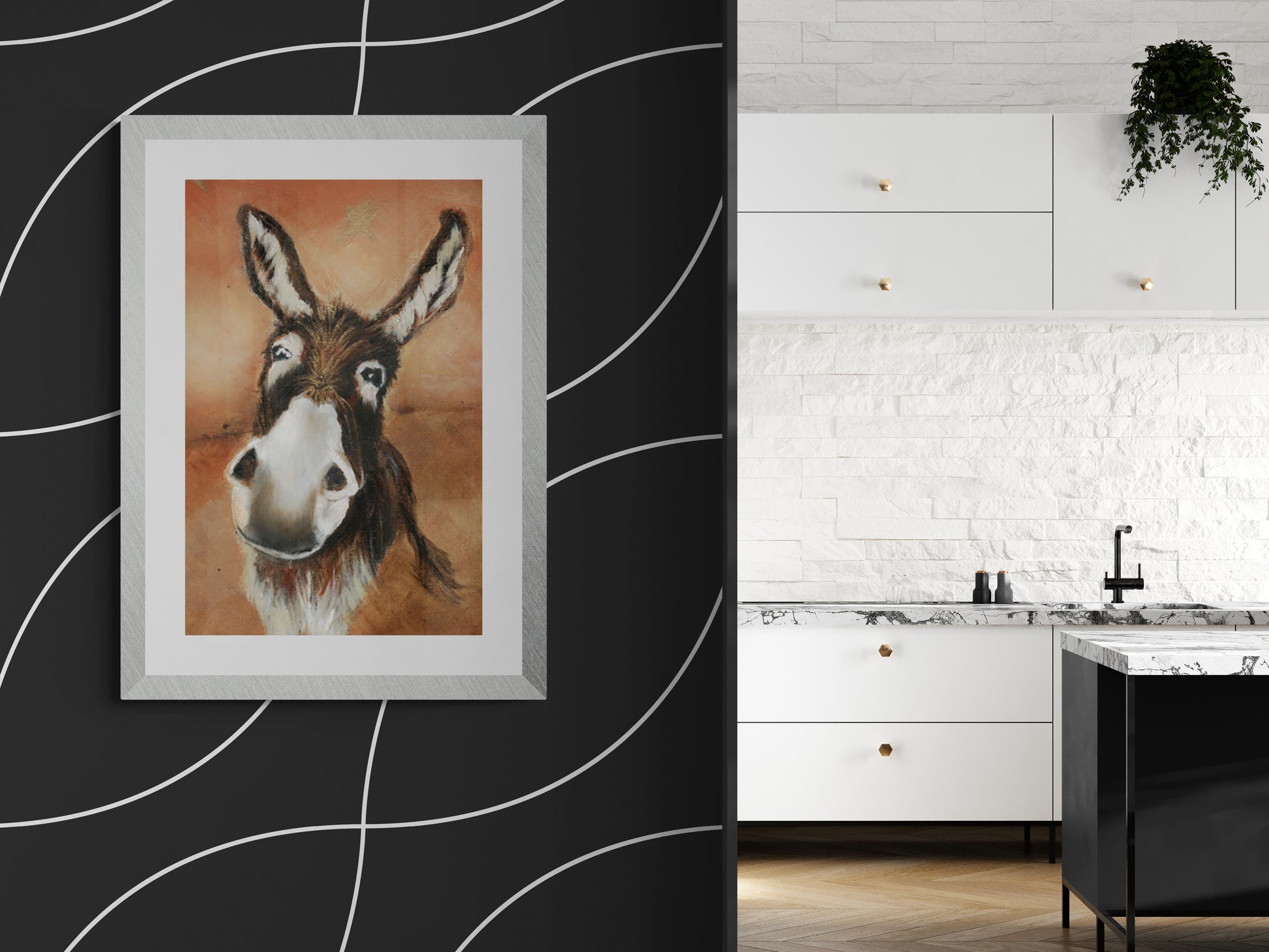 Framed Print Dudley the Donkey image 4