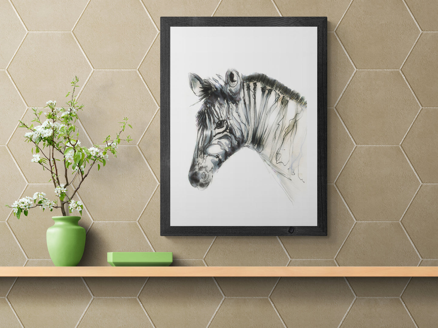Framed Print Ziggy the Zebra image 2